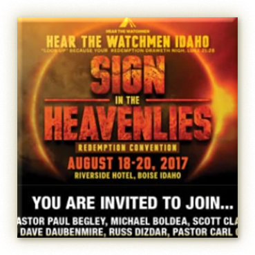 Hear the Watchmen Boise Idaho "Signs in the Heavenlies"